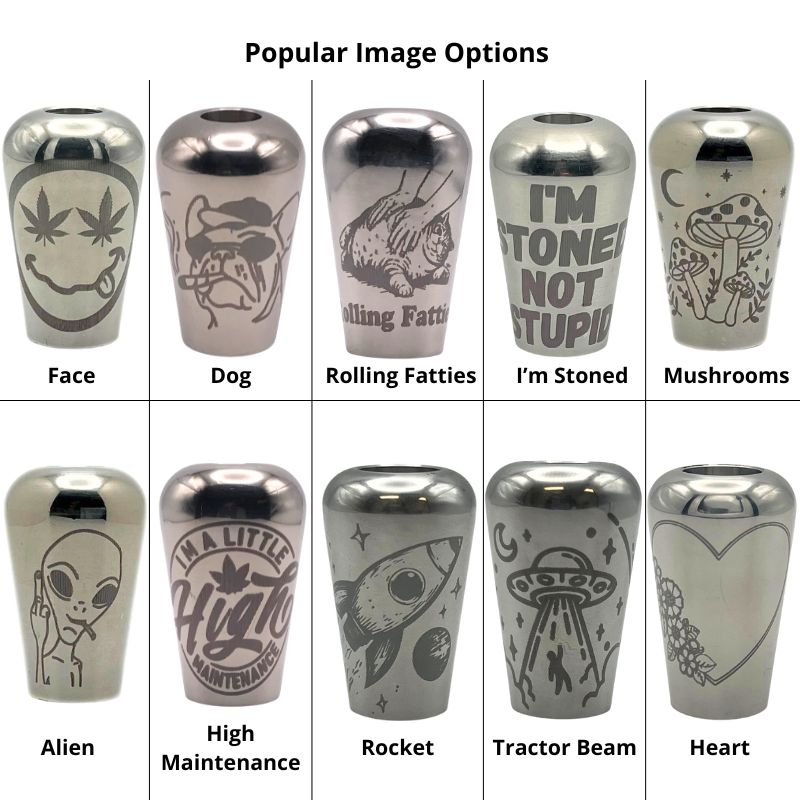 custom designed bucket bong bowls