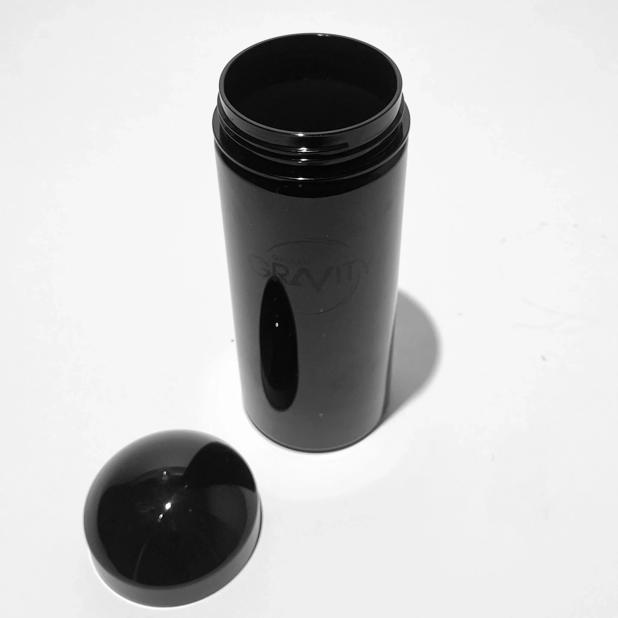 black travel jar