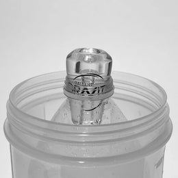 glass greeb in bottle