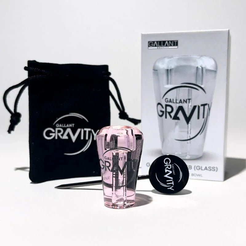 gravity bong bowl pink glass